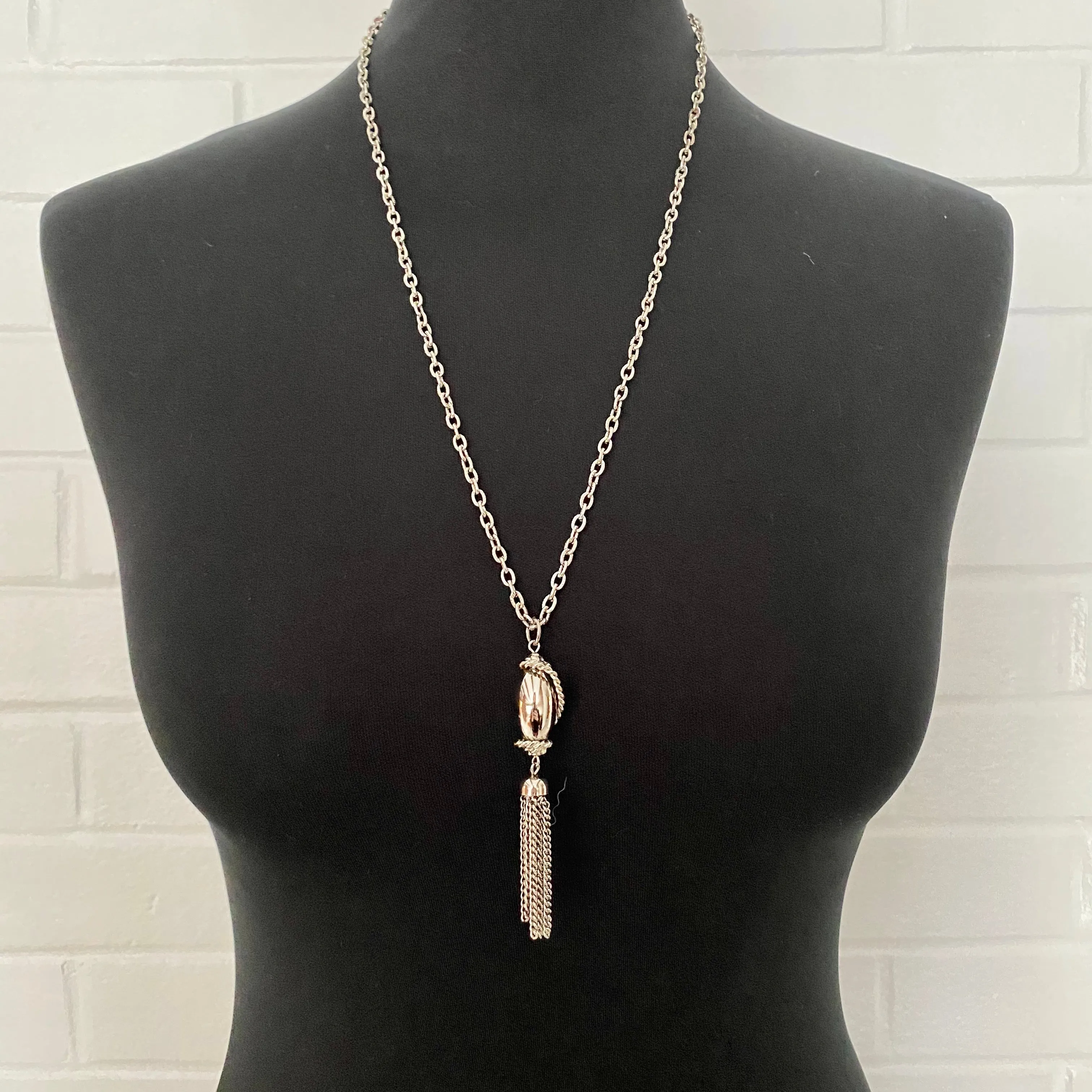 1960s Celebrity N.Y. Tassel Pendant Necklace