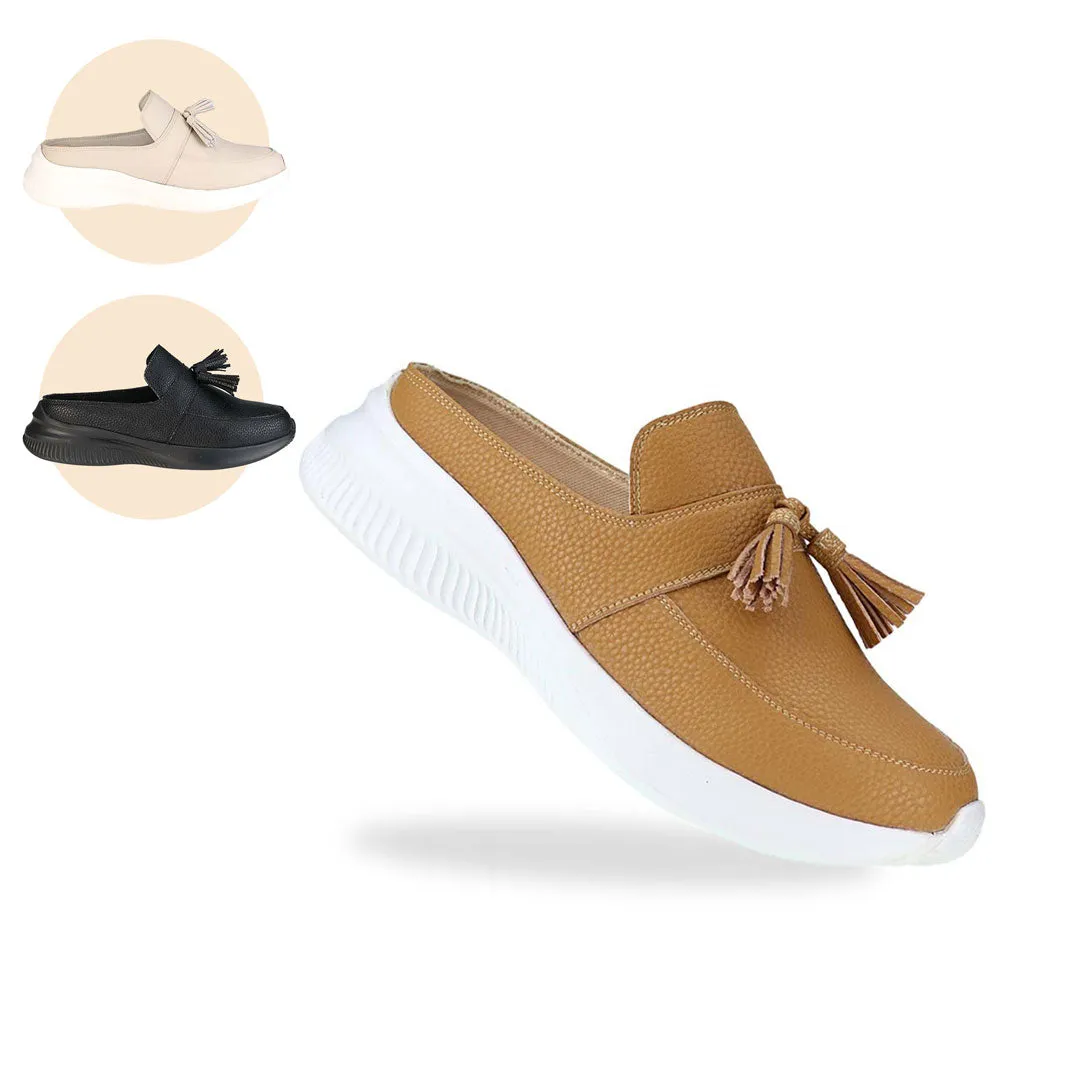 [20% off at cart] Feather-Light Tassel Slide-On Loafers [Smaller Fit]