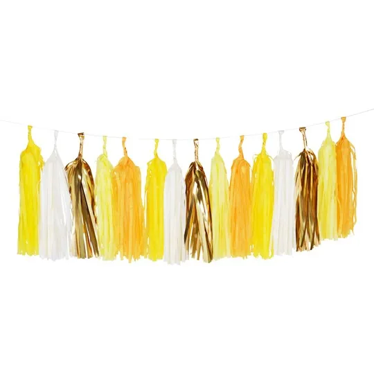 20 tassel decorativi - giallo