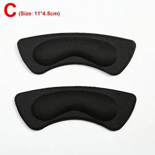 2pcs Insoles Patch Heel Pads for Sport Shoes Adjustable Size Antiwear Feet Pad Cushion Insert Insole Heel Protector Back Sticker