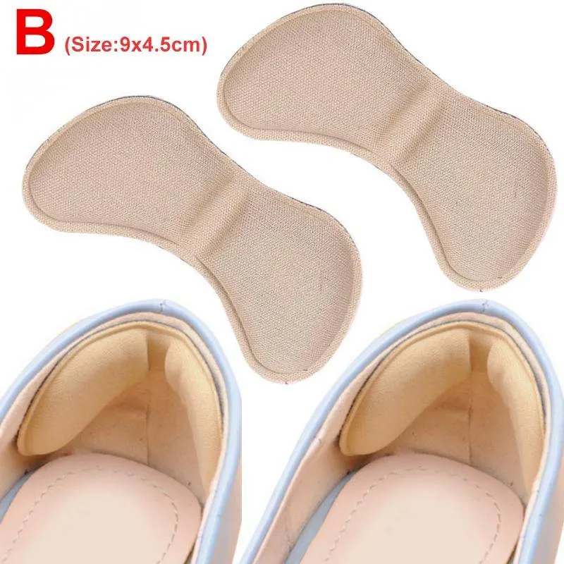 2pcs Insoles Patch Heel Pads for Sport Shoes Adjustable Size Antiwear Feet Pad Cushion Insert Insole Heel Protector Back Sticker