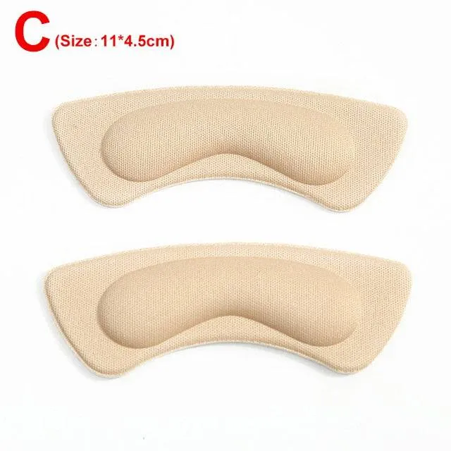 2pcs Insoles Patch Heel Pads for Sport Shoes Adjustable Size Antiwear Feet Pad Cushion Insert Insole Heel Protector Back Sticker