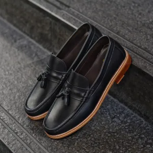 501 Wide-Front Tassel Loafer MattBlack