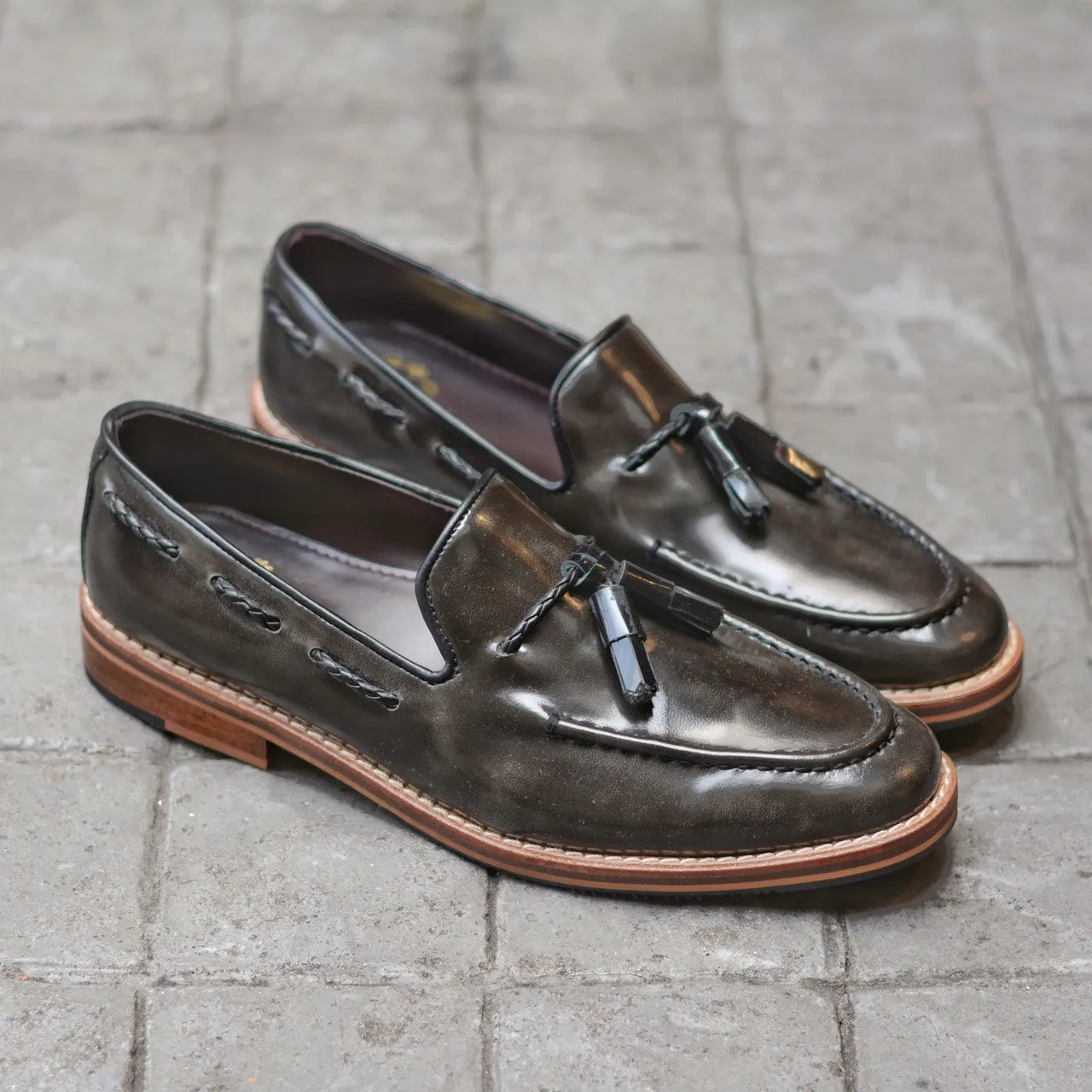 503 Tassel Loafer Grey (Plait)