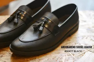 503 Tassel Loafer Matt Black Penny Tassels