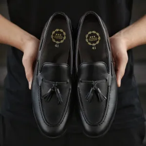 503 Tassel Loafer Matt Black