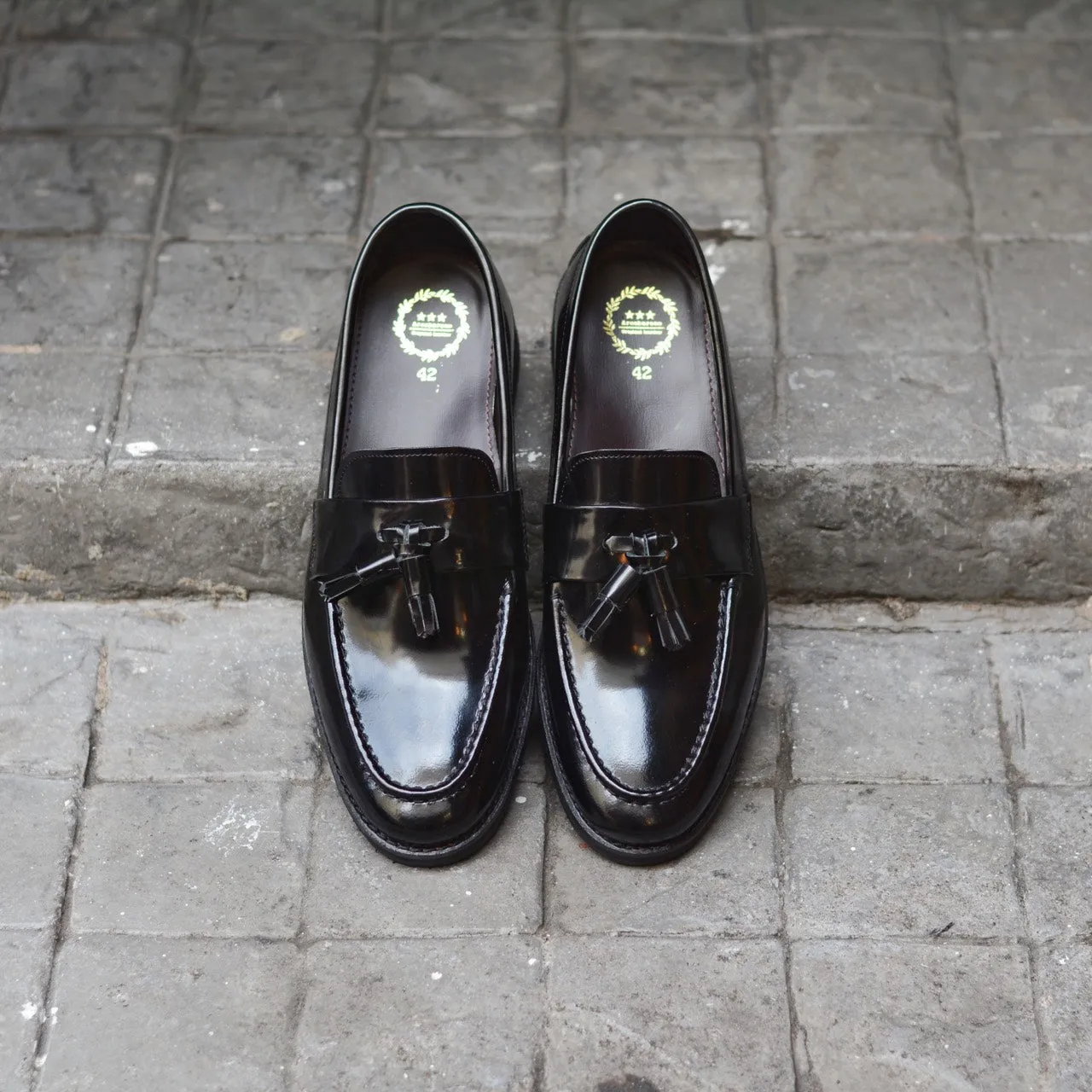 505 Tassel Loafer Strap PianoBlack x Black Soles