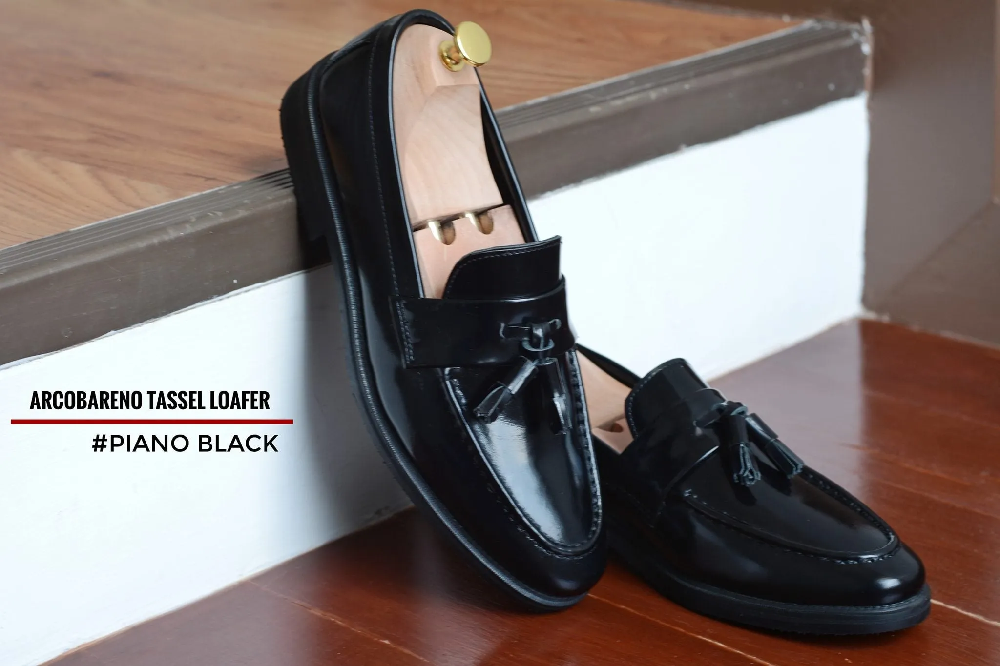 505 Tassel Loafer Strap PianoBlack x Black Soles