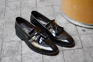 506 Full Strap Tassel Loafer PianoBlack