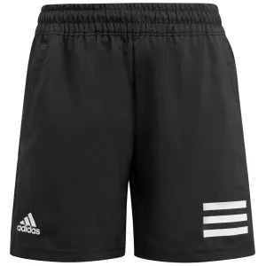 adidas Boys Club 3 Stripe Short - Black