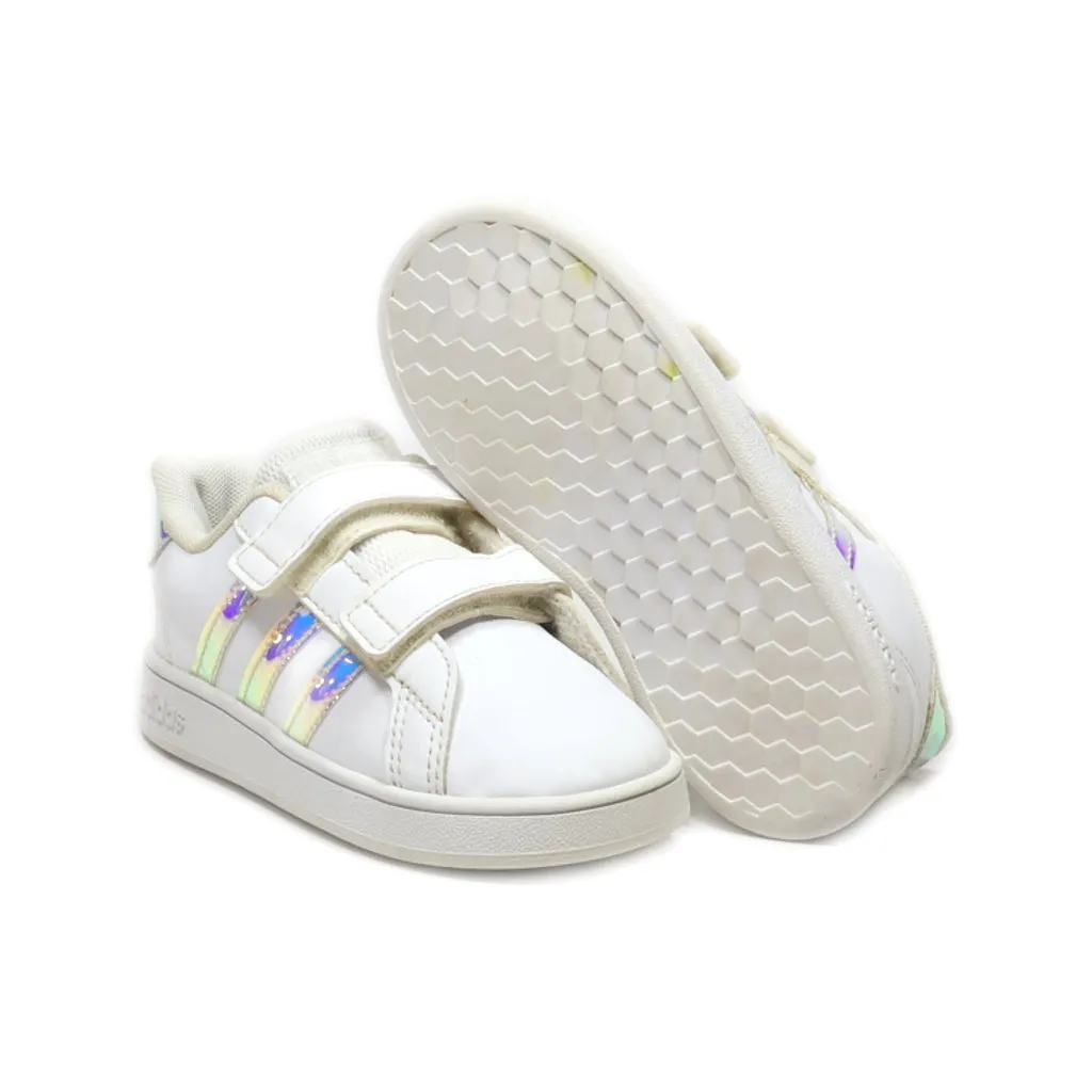 Adidas Court Crawlers Leather White Colour For Kids