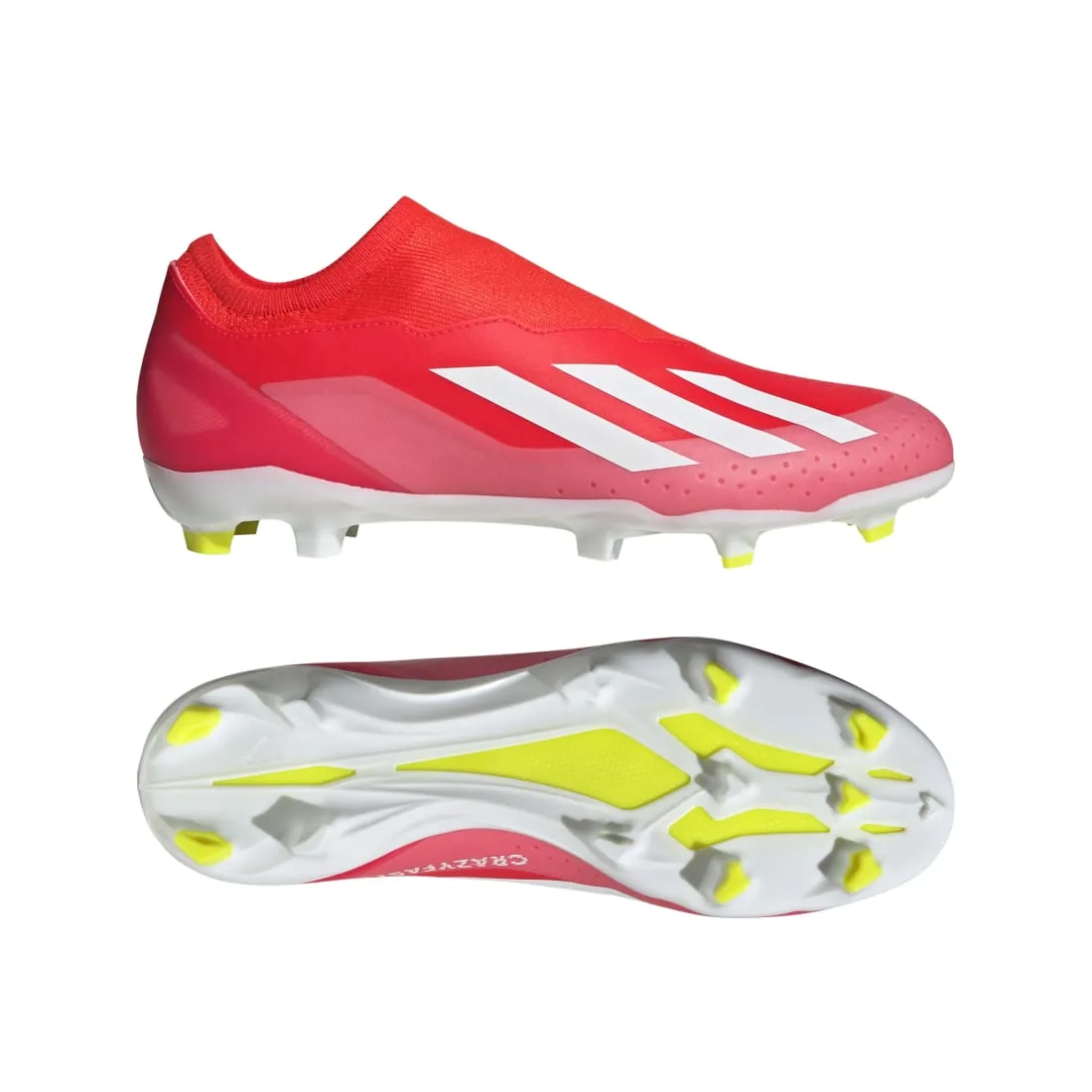 Adidas X Crazyfast League Laceless Firm Ground Men's Football Boots  Red