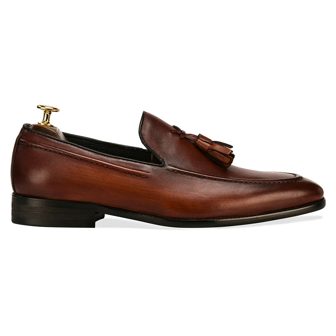 Adonis Tassel Loafers - Brown