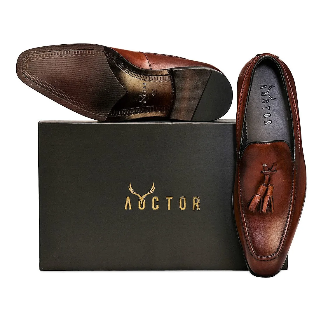 Adonis Tassel Loafers - Brown