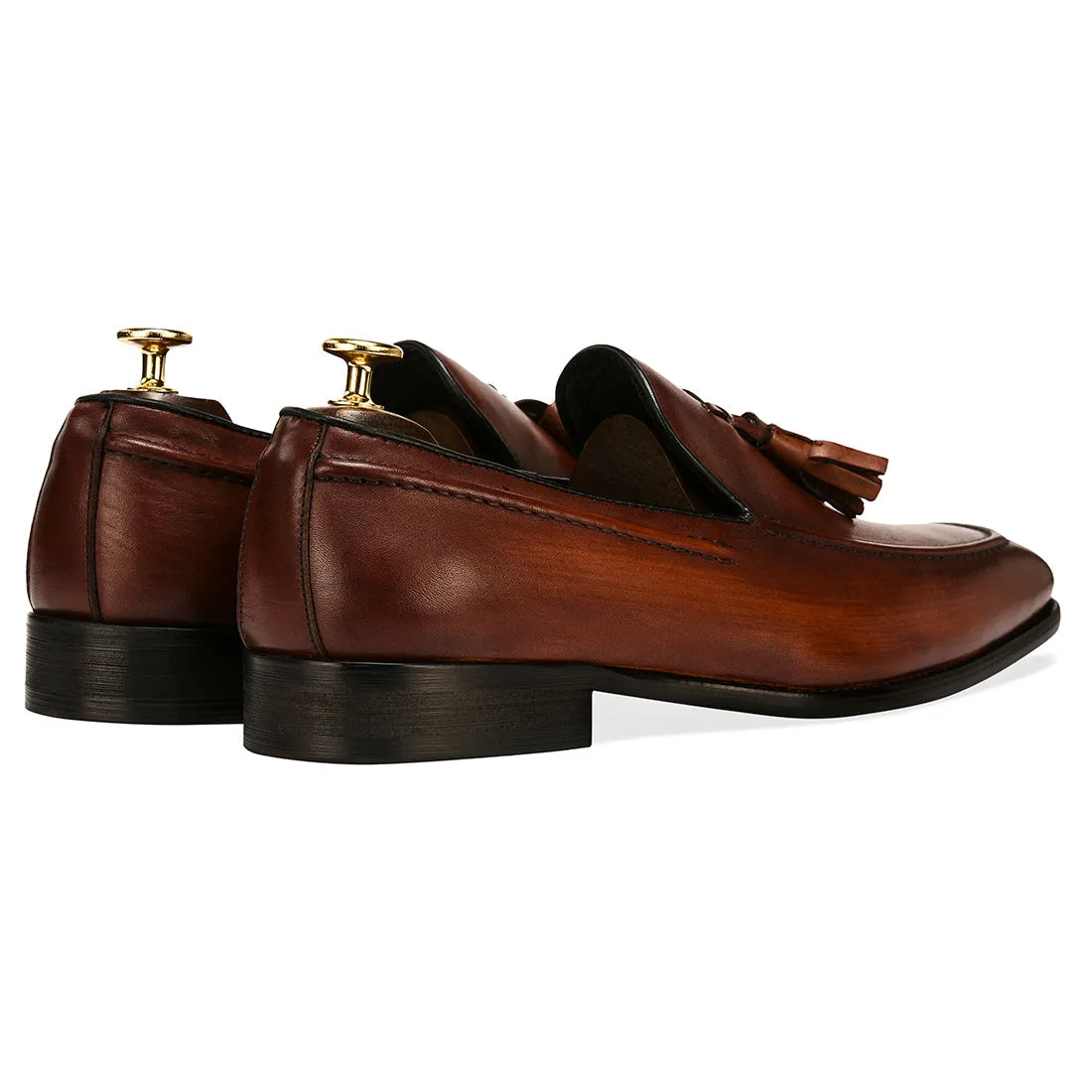 Adonis Tassel Loafers - Brown