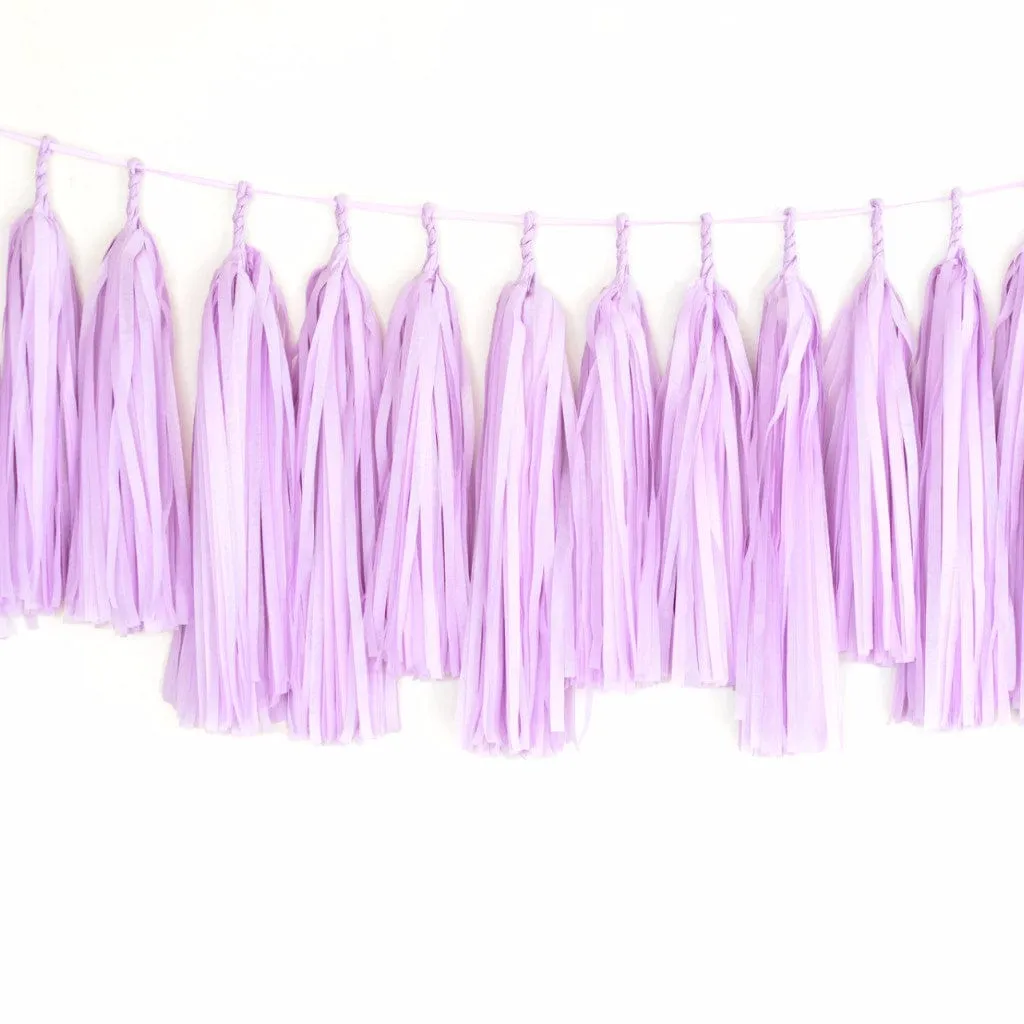 All lilac tassel garland - various lengths