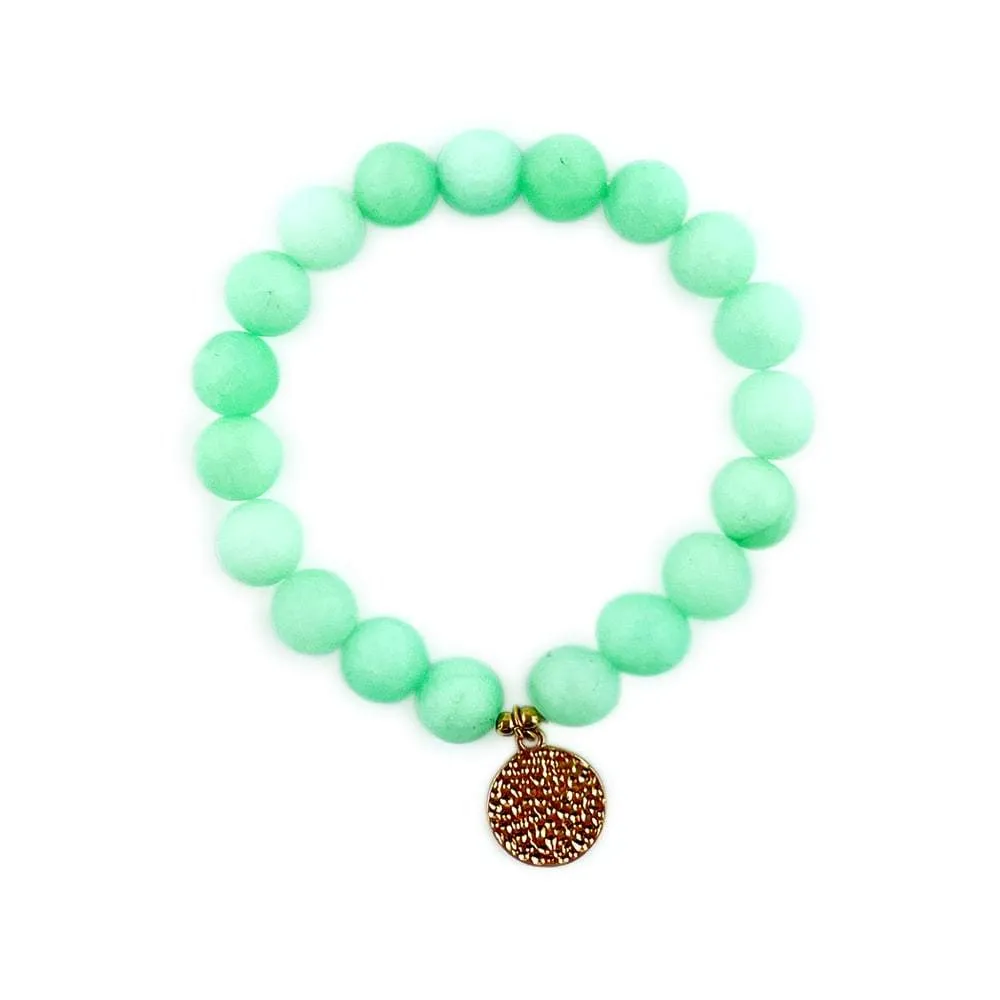 Aventurine Matte Green Beaded Bracelet