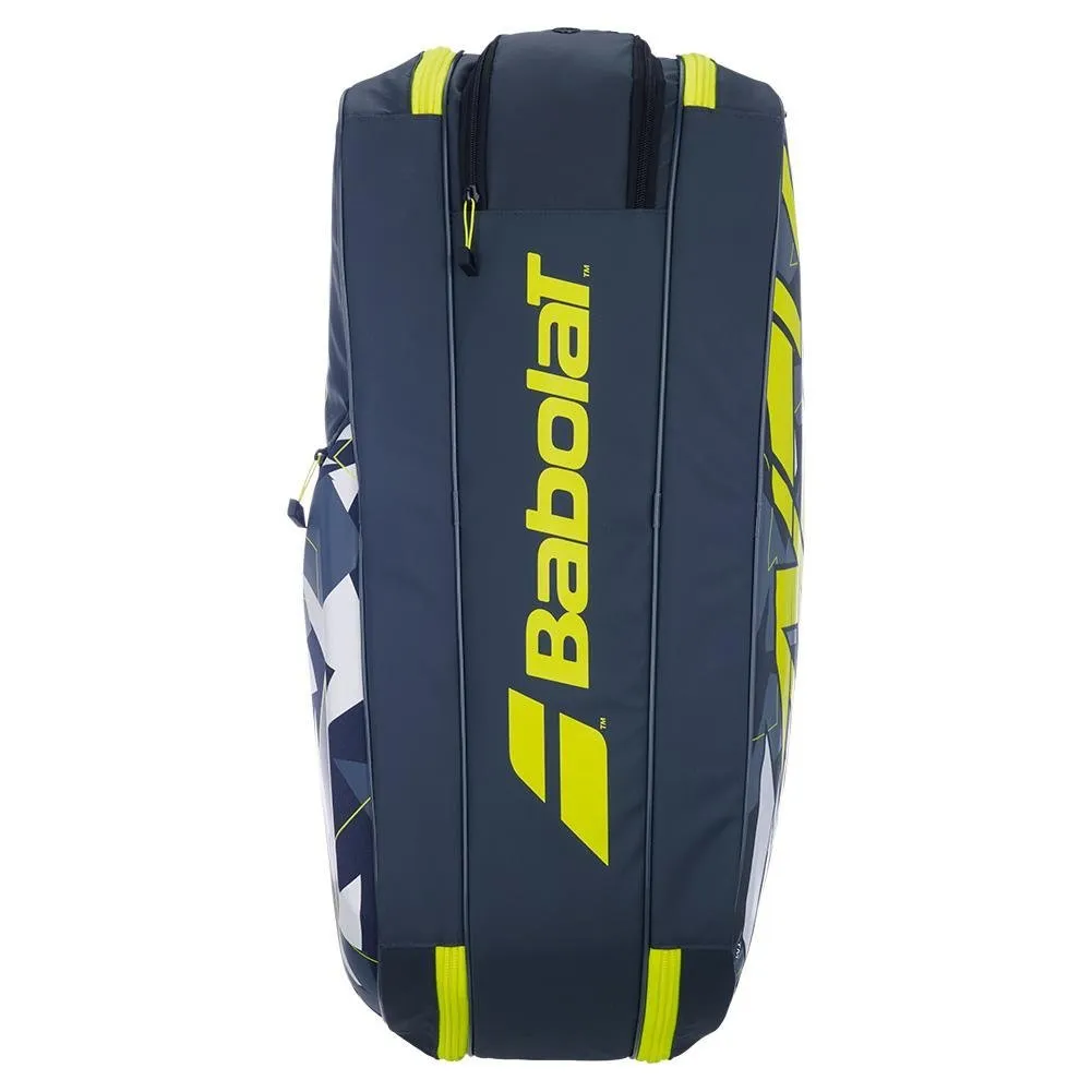 Babolat Pure Aero RHx6 Tennis Bag Grey and Yellow