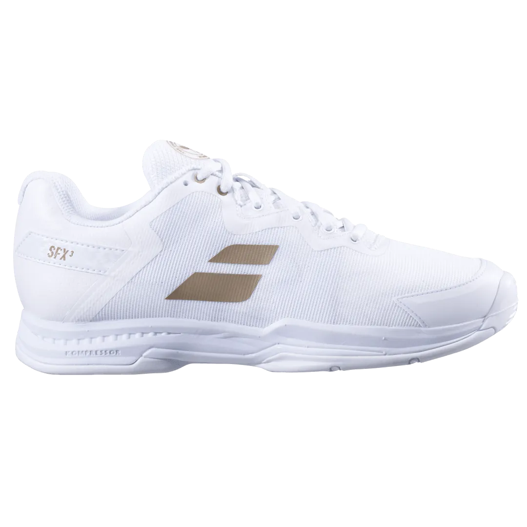 Babolat Women's SFX 3 Wimbledon(White/Gold)