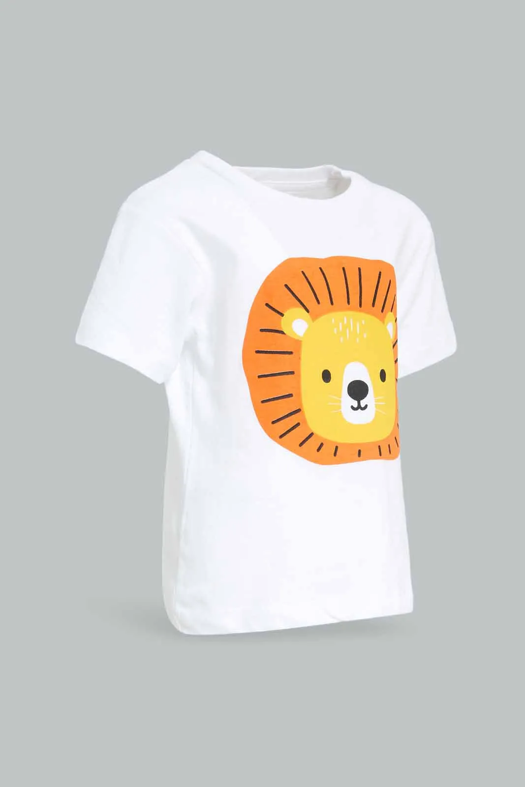 Baby Boys White Lion T-Shirt