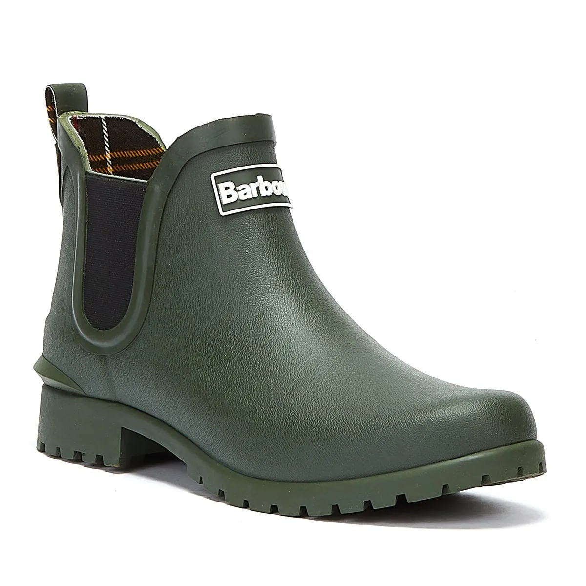 Barbour Wilton Womens Olive Green Wellies