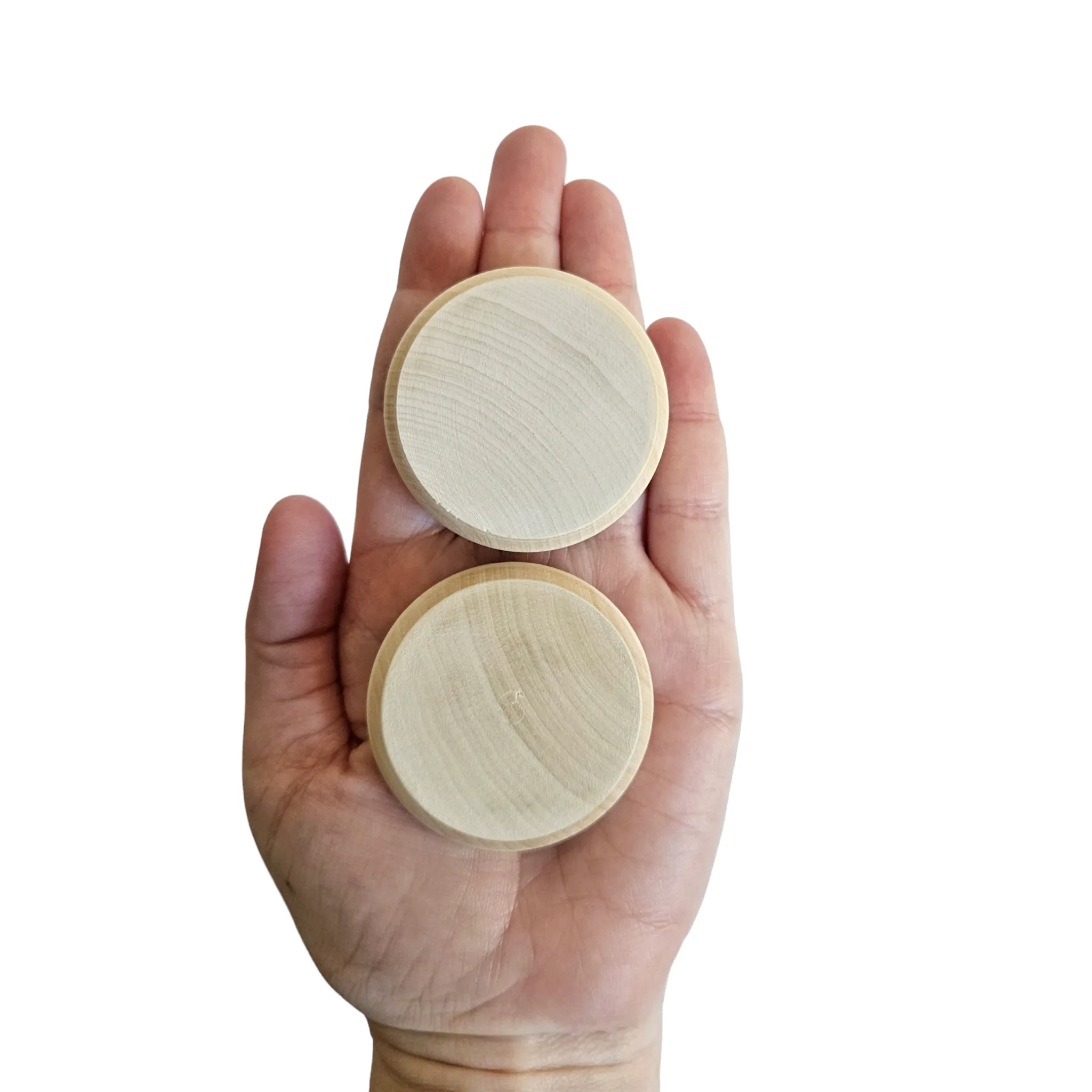 Big Wooden Coins - 12 pieces