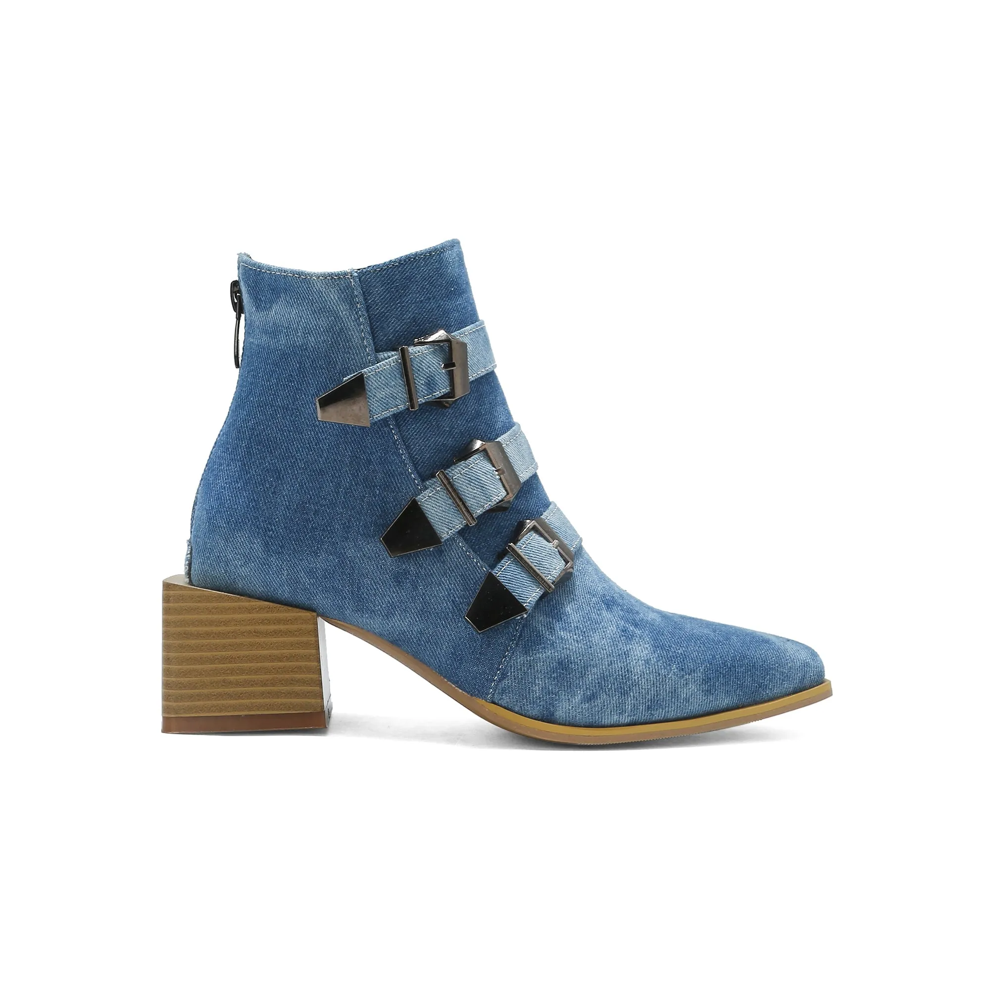 Bigsizeheels American West Chelsea ankle boots - Blue