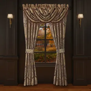 Bordeaux Window Waterfall Valance