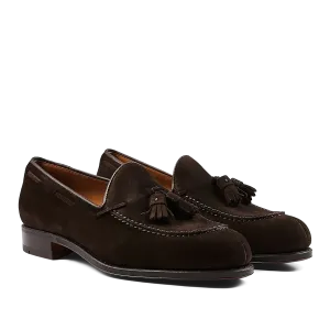 Brown Suede Forest Tassel Loafers