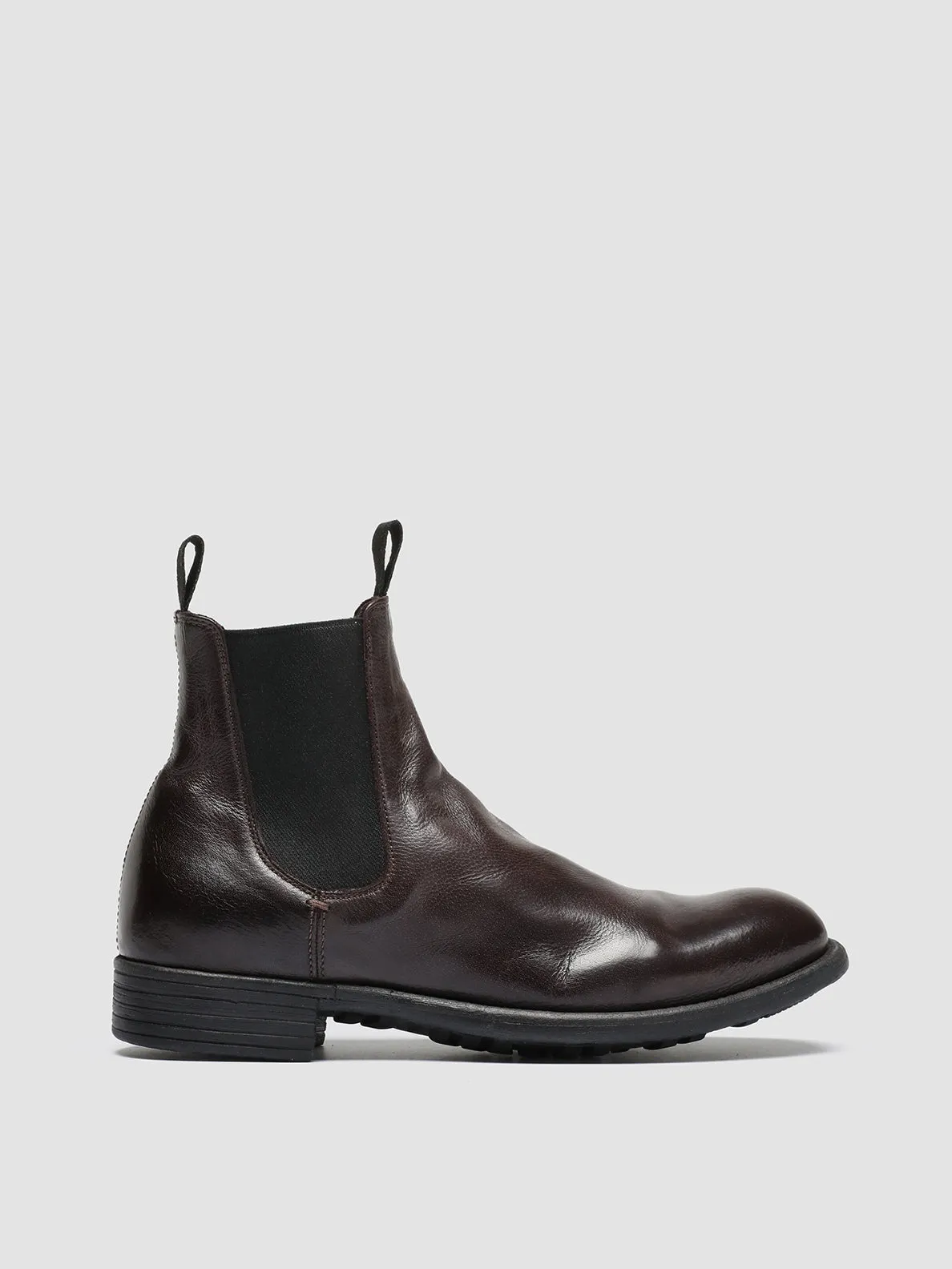 CALIXTE 004 - Burgundy Leather Chelsea Boots