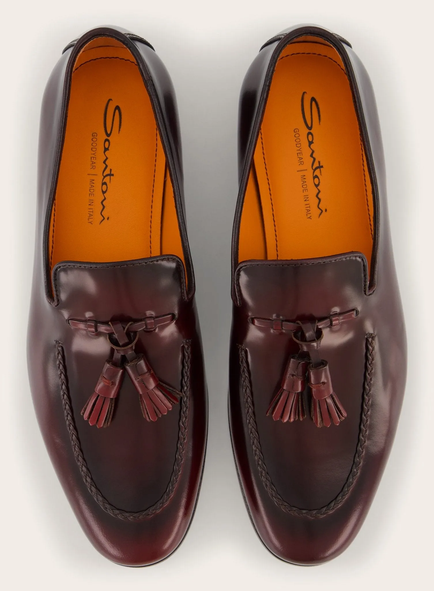 Carlos tassel loafers van leer