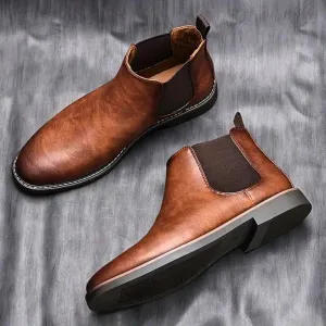 Chelsea Genuine Leather Ankle Boots