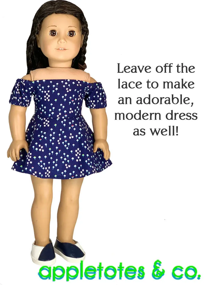 Cheyenne Dress Sewing Pattern for 18 Inch Dolls