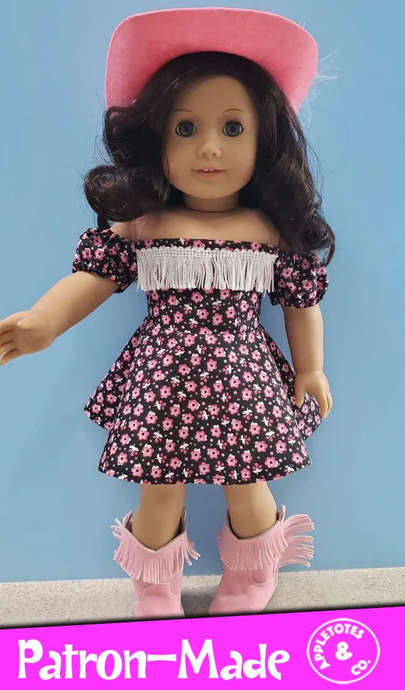 Cheyenne Dress Sewing Pattern for 18 Inch Dolls