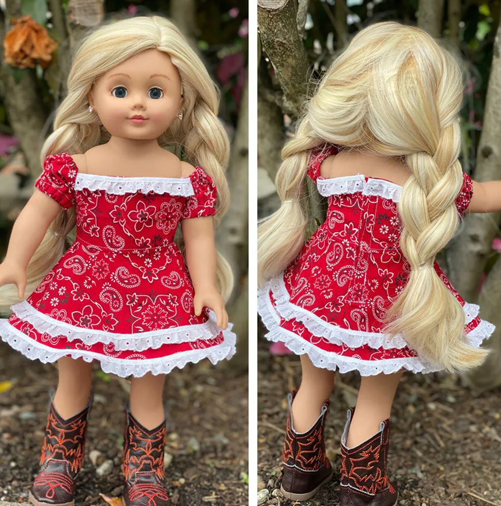 Cheyenne Dress Sewing Pattern for 18 Inch Dolls