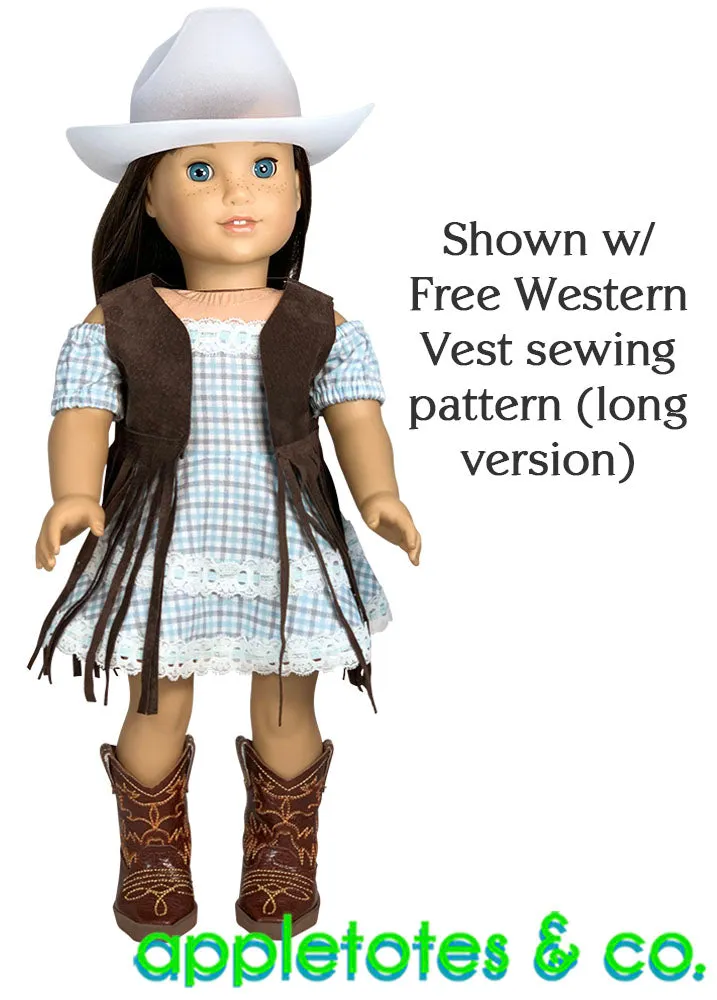 Cheyenne Dress Sewing Pattern for 18 Inch Dolls