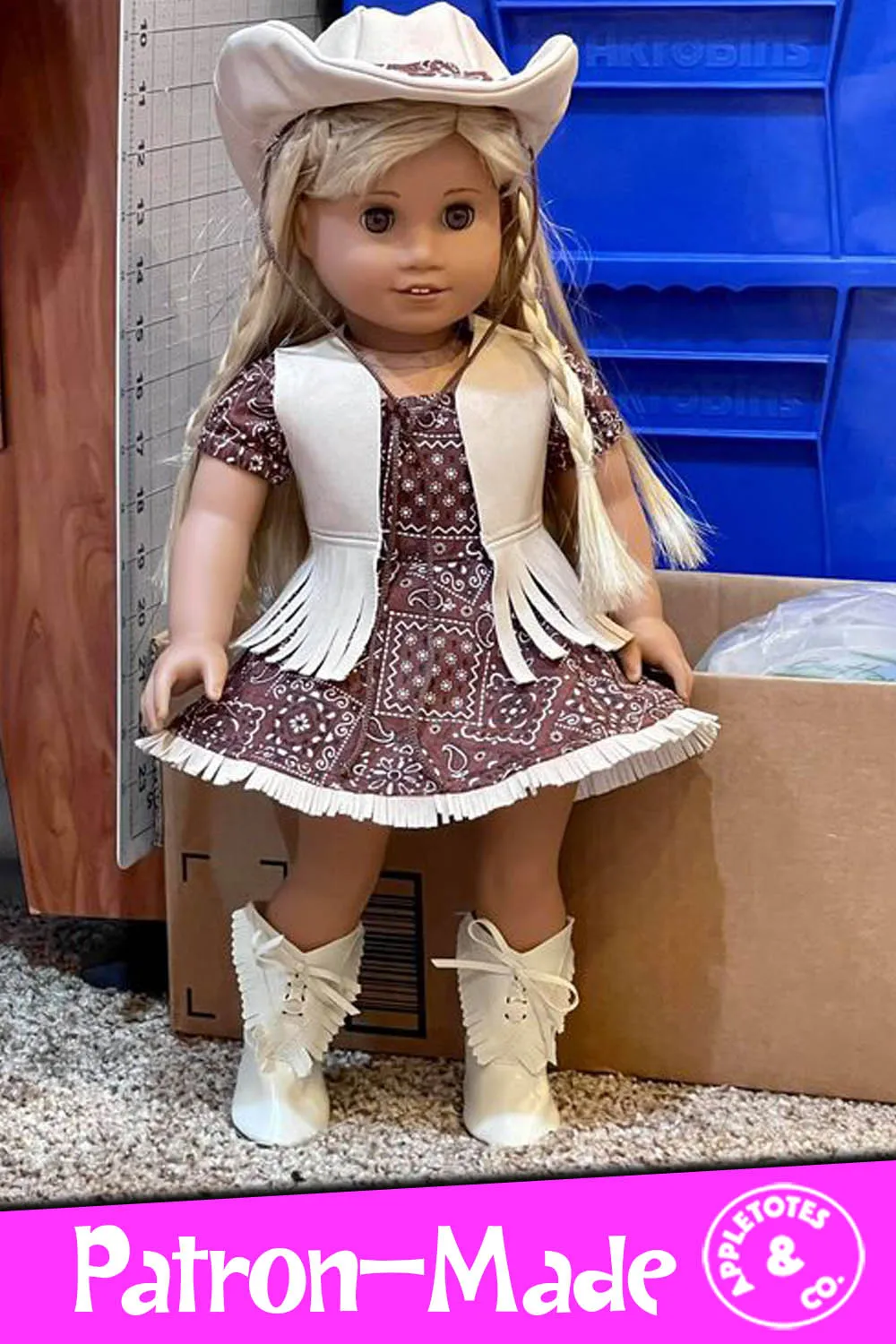 Cheyenne Dress Sewing Pattern for 18 Inch Dolls