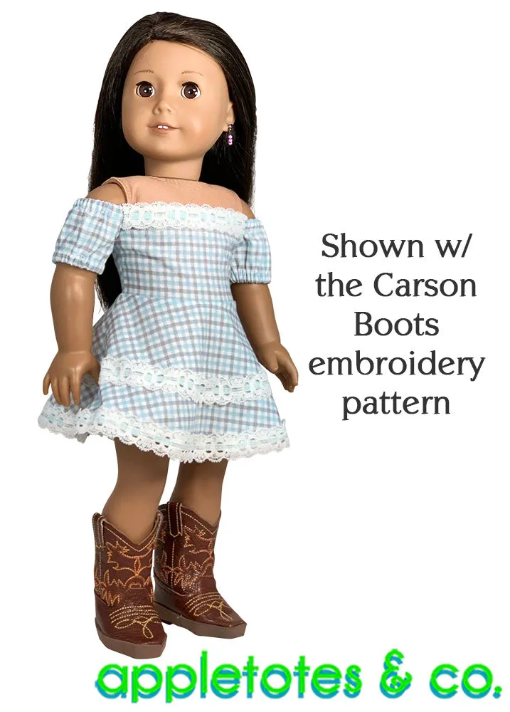 Cheyenne Dress Sewing Pattern for 18 Inch Dolls