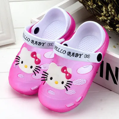 Children's sandals and slippers women jelly sandals Baotou boys and girls slip breathable hole shoes baby girls slippers summer