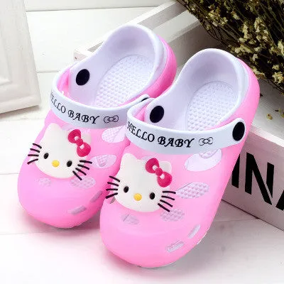 Children's sandals and slippers women jelly sandals Baotou boys and girls slip breathable hole shoes baby girls slippers summer