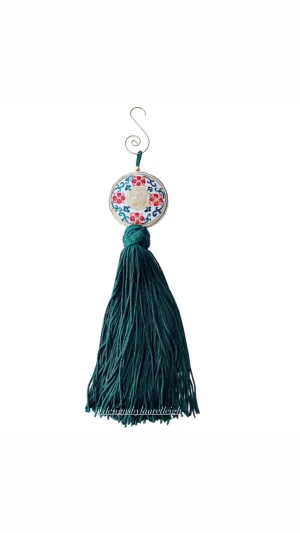 Chinoiserie Decorative Green Tassel