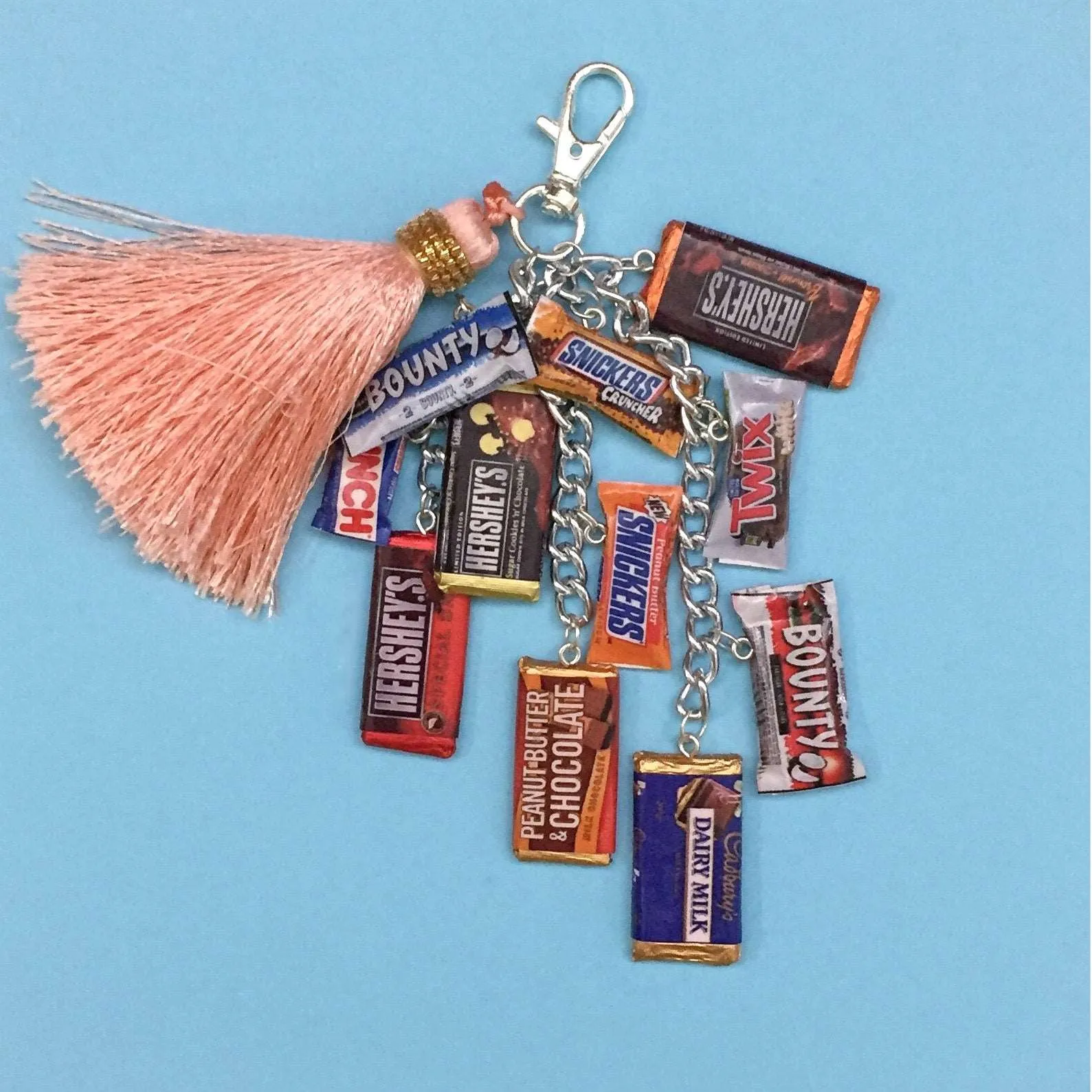 Chocolate Miniature Bag Purse Charm