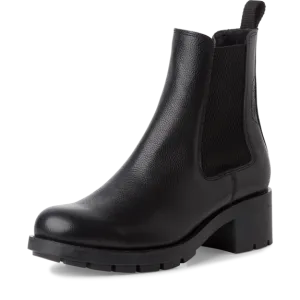 Chunky Leather Chelsea Boot - Black