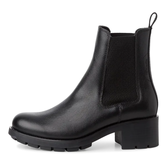 Chunky Leather Chelsea Boot - Black