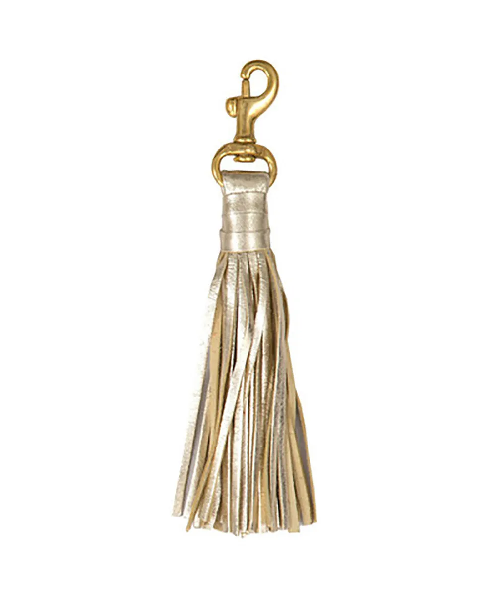 Clare V. Gold Leather Tassel