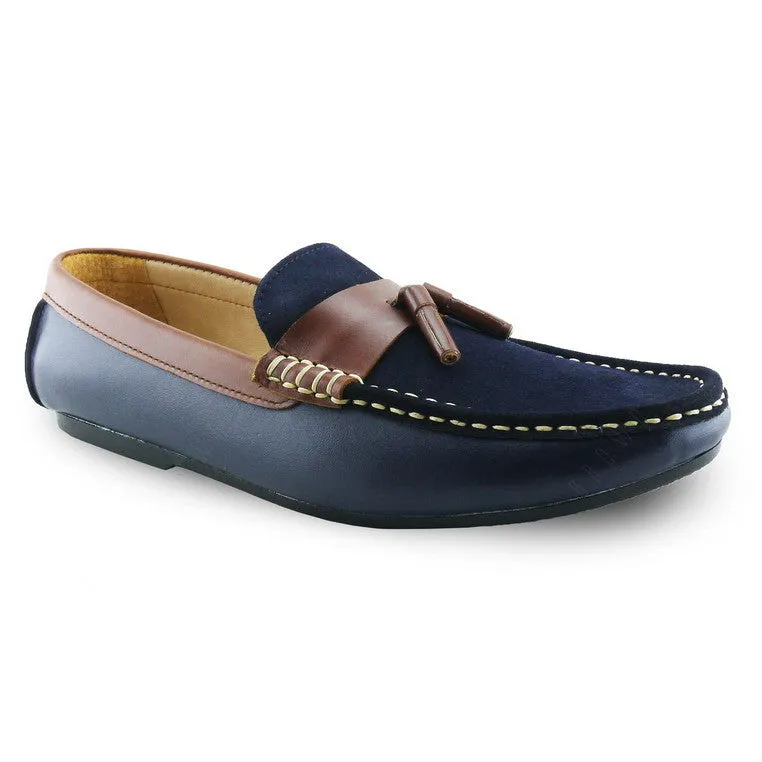 Comfy Tassel Loafer Suede Flip Womb Navy