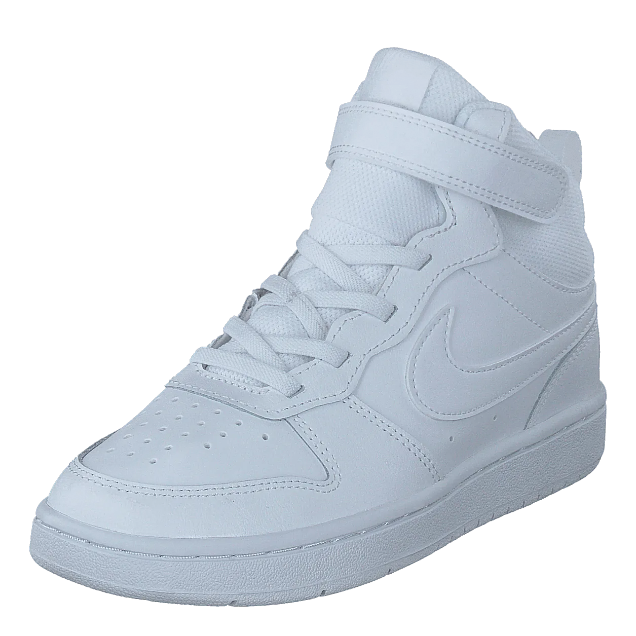 Court Borough Mid 2 Little Kids' Shoes WHITE/WHITE-WHITE