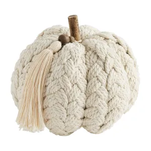 Cream Braided Pumpkin