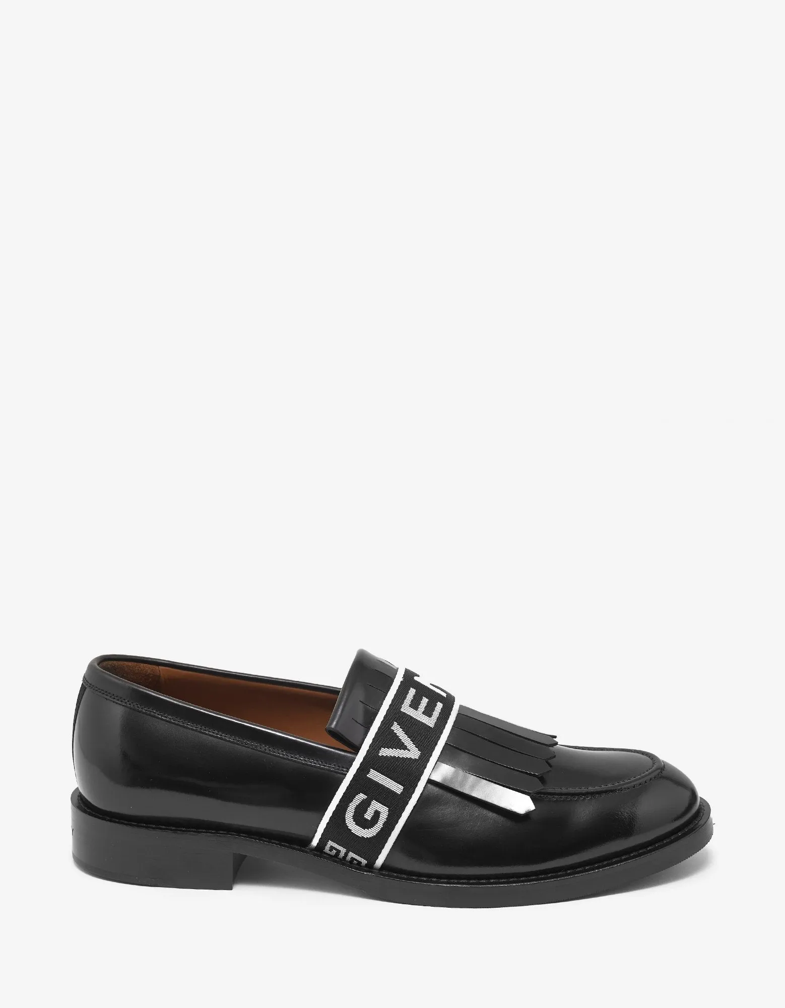 Cruz Black Logo Band Penny Loafers