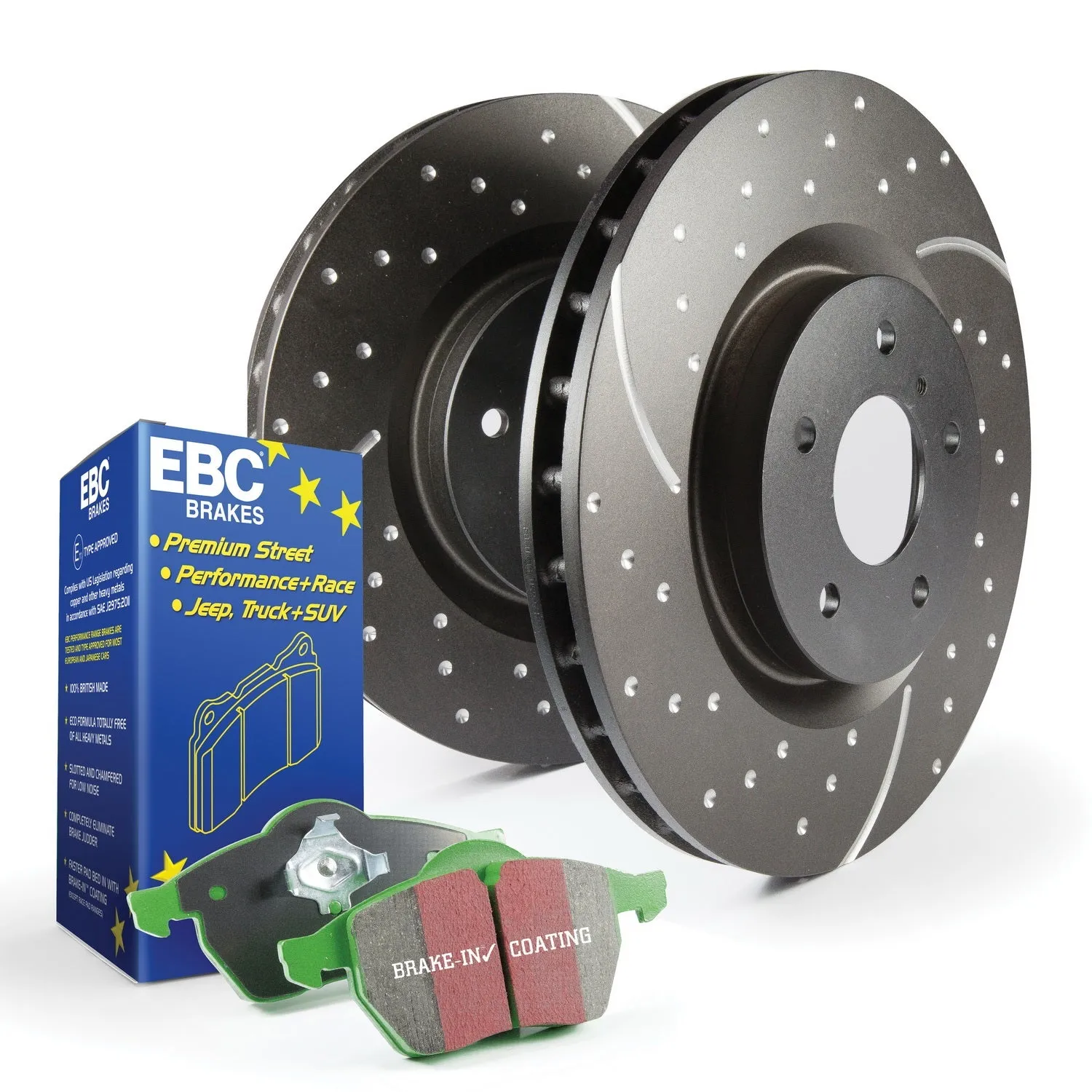 EBC Brakes S10KR1346 S10 Kits Greenstuff 2000 and GD Rotors